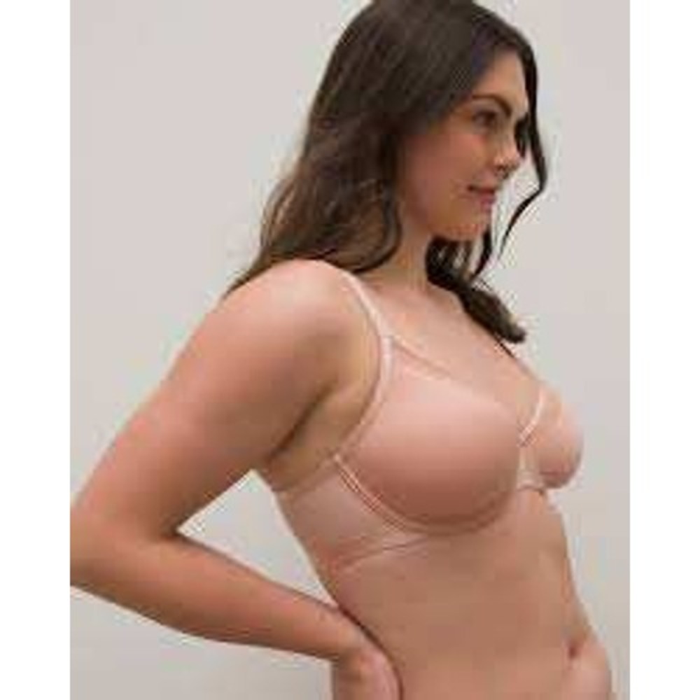 Soma Unbelievable Lift Perfect Coverage Bra 34DDD Tan Mesh Unlined Underwire